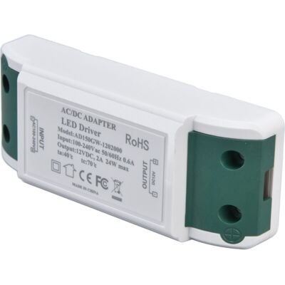 OEM Pilote Led 12v 24w 2a – Transformateur Pour Bande Lumineuse Et Éclairage D'Armoire – Abs Ignifuge – Protection Contre Surintensités Et Courts-circuits - Ac100-240v - Publicité OEM Pilote Led 12v 24w 2a – Transformateur Pour Bande Lumineuse Et Éclairage D'Armoire – Abs Ignifuge – Protection Contre Surintensités Et Courts-circuits - Ac100-240v - Publicité