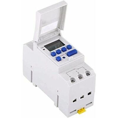 OEM Programmateur Horaire Electrique Minuterie Relais Interrupteur Horaire Afficheur Lcd Préréglage Hebdomadaire Programmable ( 220v ) - Publicité OEM Programmateur Horaire Electrique Minuterie Relais Interrupteur Horaire Afficheur Lcd Préréglage Hebdomadaire Programmable ( 220v ) - Publicité