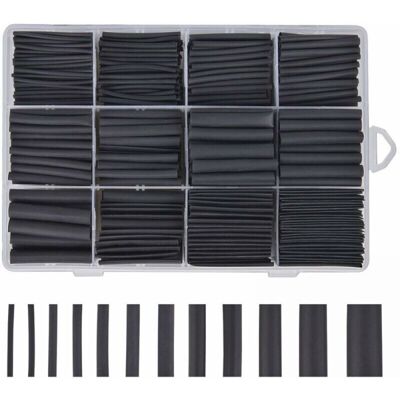 OEM Gaine Thermoretractable Noire 625pcs Gaine Thermo Retractable Gaines Thermoretractables Un Assortiment De 8 Tailles 1 – 10 Mm - Publicité OEM Gaine Thermoretractable Noire 625pcs Gaine Thermo Retractable Gaines Thermoretractables Un Assortiment De 8 Tailles 1 – 10 Mm - Publicité