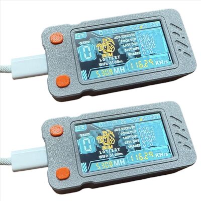 OEM Convient Pour 2 Mineurs Enhanced Nerdminer 117kh/s, Avec Écran Couleur, Mini Bitcoin (btc) Minage De Loterie Solo Nerd. Publicité OEM Convient Pour 2 Mineurs Enhanced Nerdminer 117kh/s, Avec Écran Couleur, Mini Bitcoin (btc) Minage De Loterie Solo Nerd. Publicité