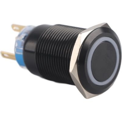 EJ.LIFE 19mm 12v-24v Autobloquant Interrupteur À Bouton En Métal Étanche Coque Noire Led Interrupteur De Bouton De Lumière D'Anneau(rouge). Publicité EJ.LIFE 19mm 12v-24v Autobloquant Interrupteur À Bouton En Métal Étanche Coque Noire Led Interrupteur De Bouton De Lumière D'Anneau(rouge). Publicité