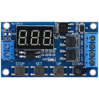 OEM Jeffergarden Dc 5v-36v Module De Relais Minuterie Microcontrôleur Compte À Rebours Avec Affichage Led Numérique Minuteur-dou - Publicité OEM Jeffergarden Dc 5v-36v Module De Relais Minuterie Microcontrôleur Compte À Rebours Avec Affichage Led Numérique Minuteur-dou - Publicité