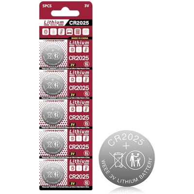 SANS MARQUE Cr2025 Lot De 5 Piles Bouton 3 V Dl2025 Br2025 Kcr2025 Cr 2025 Cr 2025 Pour Clé De Voiture - Publicité SANS MARQUE Cr2025 Lot De 5 Piles Bouton 3 V Dl2025 Br2025 Kcr2025 Cr 2025 Cr 2025 Pour Clé De Voiture - Publicité