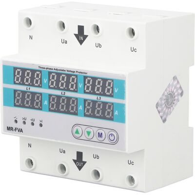 NANNIGR Protecteur De Tension Réglable Triphasé 220v, Dispositif De Protection Contre Les Sur Et Les Sous-protections Domestiques À Réinitialisation Automatique - Publicité NANNIGR Protecteur De Tension Réglable Triphasé 220v, Dispositif De Protection Contre Les Sur Et Les Sous-protections Domestiques À Réinitialisation Automatique - Publicité