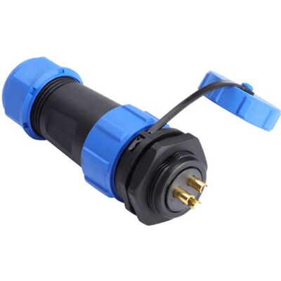 ABYSSE Connecteur De Prise Aviation Étanche En Plastique Ip68 Sp21 À 3 Broches (3 Broches) - Publicité ABYSSE Connecteur De Prise Aviation Étanche En Plastique Ip68 Sp21 À 3 Broches (3 Broches) - Publicité