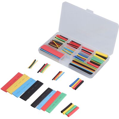 LBVIE Kit De 164 Gaines Thermorétractables En Polyoléfine Pour Câbles Électriques (assortiment De Manchons Isolants). Publicité LBVIE Kit De 164 Gaines Thermorétractables En Polyoléfine Pour Câbles Électriques (assortiment De Manchons Isolants). Publicité
