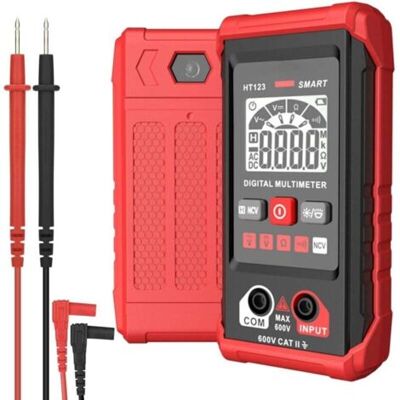 OEM Multimètre Numérique 4000 Points – Mesure Tension Ac/dc, Résistance, Continuité, Détection Fil Neutre – Écran Rétroéclairé - Publicité OEM Multimètre Numérique 4000 Points – Mesure Tension Ac/dc, Résistance, Continuité, Détection Fil Neutre – Écran Rétroéclairé - Publicité