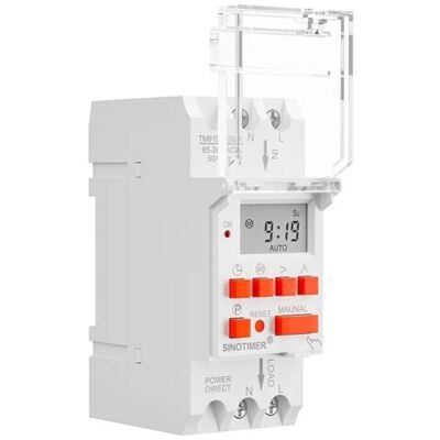 OEM Minuterie Astronomique Tm919tk Pour Rail Din , Programmateur Aube/crépuscule Sans Gps Pour Éclairage Public ,85-265vac, 30a, Batterie Intégrée- - Publicité OEM Minuterie Astronomique Tm919tk Pour Rail Din , Programmateur Aube/crépuscule Sans Gps Pour Éclairage Public ,85-265vac, 30a, Batterie Intégrée- - Publicité