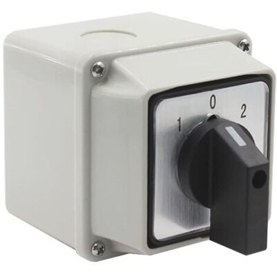 ABYSSE Lw26-20/2 Inverseur De Source Universel Avec Boîtier De Montage - 380 V, 20 A - Sélecteur Universel À Came Rotative - Publicité ABYSSE Lw26-20/2 Inverseur De Source Universel Avec Boîtier De Montage - 380 V, 20 A - Sélecteur Universel À Came Rotative - Publicité