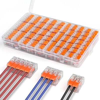 Vision 75 Connecteurs Électriques Rapides, Borniers En Polycarbonate Ignifugé, Connecteurs De Câbles De 0,14 À 4,0 Mm², Conducteurs Compacts - Publicité Vision 75 Connecteurs Électriques Rapides, Borniers En Polycarbonate Ignifugé, Connecteurs De Câbles De 0,14 À 4,0 Mm², Conducteurs Compacts - Publicité