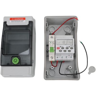 MOXIE Minuterie Numérique Interrupteur 7 Jours 16 Fois Marche/arrêt Extérieur Étanche À L'Eau Boîte De Distribution De Contrôle Du Temps Pour Lampadaire Pompe De Piscine - Publicité MOXIE Minuterie Numérique Interrupteur 7 Jours 16 Fois Marche/arrêt Extérieur Étanche À L'Eau Boîte De Distribution De Contrôle Du Temps Pour Lampadaire Pompe De Piscine - Publicité