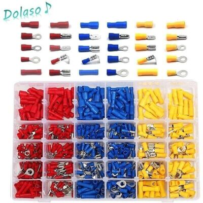OEM Cosses Electriques 480 Pices, Cosses Electriques Pour Voiture, Cosse Sertir, Rondes, Plates Femelles Et Males, Cosses Oeillet Et Oeil, Cylindriques Et Autres-crezuo - Publicité OEM Cosses Electriques 480 Pices, Cosses Electriques Pour Voiture, Cosse Sertir, Rondes, Plates Femelles Et Males, Cosses Oeillet Et Oeil, Cylindriques Et Autres-crezuo - Publicité