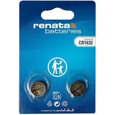 Renata / Swatch Group - Pile Bouton Lithium Blister X2 Cr1632 Renata 3v 125mah - Publicité Renata / Swatch Group - Pile Bouton Lithium Blister X2 Cr1632 Renata 3v 125mah - Publicité
