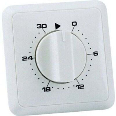 OEM Minuterie Encastrée Analogique Programme Journalier 30 Min – Blanc Crème – Ip20 – 80x40 Mm – 16a/3680w - Publicité OEM Minuterie Encastrée Analogique Programme Journalier 30 Min – Blanc Crème – Ip20 – 80x40 Mm – 16a/3680w - Publicité
