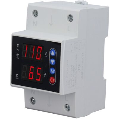 WEYTOLL Protecteur V/a Réglable, Surtension, Surintensité, Relais Intelligent, Réinitialisation Du Dispositif De Protection, Stabilisateur Ac80-300v 80a - Publicité WEYTOLL Protecteur V/a Réglable, Surtension, Surintensité, Relais Intelligent, Réinitialisation Du Dispositif De Protection, Stabilisateur Ac80-300v 80a - Publicité