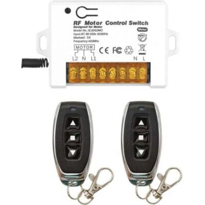 OEM Interrupteur De Télécommande De Volet Roulant Sans Fil Contrôleur De Récepteur Relais Ca 90v 250v 3a Avec 2 Émetteurs Moteur De Commande Radio Avancer Et Reculer - Publicité OEM Interrupteur De Télécommande De Volet Roulant Sans Fil Contrôleur De Récepteur Relais Ca 90v 250v 3a Avec 2 Émetteurs Moteur De Commande Radio Avancer Et Reculer - Publicité