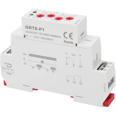 LBVIE Relais Temporisé À Impulsions, Multifonctionnel, Avec Indicateur Led, 12 V Ca - 240 V Cc - Publicité LBVIE Relais Temporisé À Impulsions, Multifonctionnel, Avec Indicateur Led, 12 V Ca - 240 V Cc - Publicité