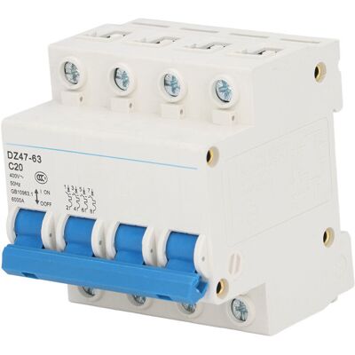 OEM Disjoncteur Mini 4p Mcb Montage Sur Rail Din 6000a Capacité De Coupure 400v 20a Pour La Maison - Publicité OEM Disjoncteur Mini 4p Mcb Montage Sur Rail Din 6000a Capacité De Coupure 400v 20a Pour La Maison - Publicité