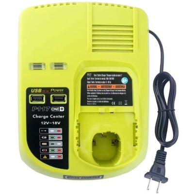 ABYSSE Convient Au Chargeur De Batterie Ryobi 12v-18v Électroportatif Nicrnimh Avec 2usb - Publicité ABYSSE Convient Au Chargeur De Batterie Ryobi 12v-18v Électroportatif Nicrnimh Avec 2usb - Publicité