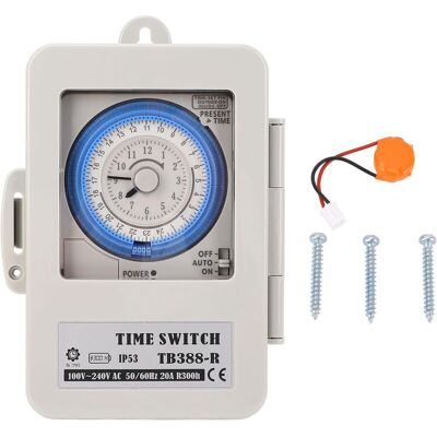 OEM Minuterie Mécanique De 24 Heures Avec Couvercle Transparent, Interrupteur Horaire Minimum De 15 Minutes Pour Dispositif De Production De Lampadaires Tb388-r-crezuo - Publicité OEM Minuterie Mécanique De 24 Heures Avec Couvercle Transparent, Interrupteur Horaire Minimum De 15 Minutes Pour Dispositif De Production De Lampadaires Tb388-r-crezuo - Publicité