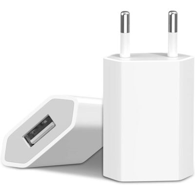 OEM 2 Pack Prise Chargeur, Adaptateur Usb, Bloc Embout Secteur Usb-a 5v 1a Universel - Publicité OEM 2 Pack Prise Chargeur, Adaptateur Usb, Bloc Embout Secteur Usb-a 5v 1a Universel - Publicité