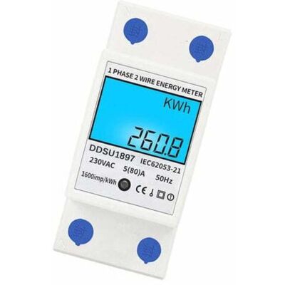 OEM Numerique Electrique Compteur D'Energie Monophase Sur Rail Din Compteurs D'Electricite Une Deuxieme Phase De Fil Multifonction Compteur Electrique - Blanc, Avec Retroeclairage - Publicité OEM Numerique Electrique Compteur D'Energie Monophase Sur Rail Din Compteurs D'Electricite Une Deuxieme Phase De Fil Multifonction Compteur Electrique - Blanc, Avec Retroeclairage - Publicité