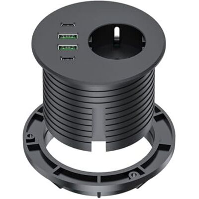 Scotch Multiprise Encastrable Avec Port Usb-c 65 W, Multiprise De Bureau Équipée D'Une Prise Schuko, De Deux Ports Usb-a, De Deux Ports Usb-c Et D'Un Câble D'Alimentation De 2 M, Pour Une Dé - Publicité Scotch Multiprise Encastrable Avec Port Usb-c 65 W, Multiprise De Bureau Équipée D'Une Prise Schuko, De Deux Ports Usb-a, De Deux Ports Usb-c Et D'Un Câble D'Alimentation De 2 M, Pour Une Dé - Publicité