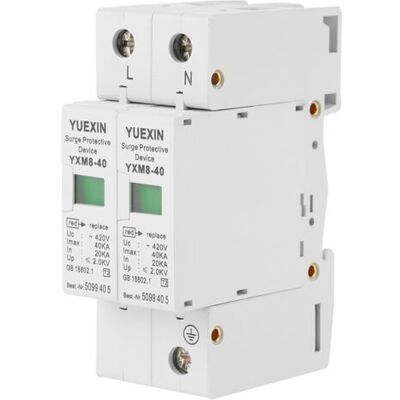 NO BRAND Pair - Parafoudre 2p 40ka 220v – Protection Contre Surtensions – Boîtier Ignifuge – Installation Rapide Pour Systèmes Électriques Domestiques - Publicité NO BRAND Pair - Parafoudre 2p 40ka 220v – Protection Contre Surtensions – Boîtier Ignifuge – Installation Rapide Pour Systèmes Électriques Domestiques - Publicité