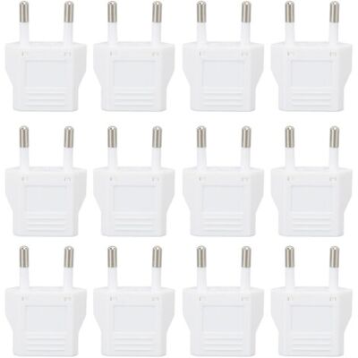 OEM Lot De 12 Adaptateurs De Prise Européenne Pour Voyage, Boîtier En Polycarbonate, Convertisseur De Prise Européenne 110-250 V - Publicité OEM Lot De 12 Adaptateurs De Prise Européenne Pour Voyage, Boîtier En Polycarbonate, Convertisseur De Prise Européenne 110-250 V - Publicité