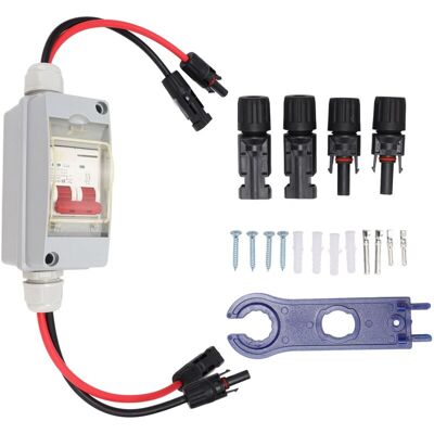 OEM Disjoncteur Mcb 2p Dc 500v 32a Avec Boîtier De Distribution Étanche Ip65, Câble Et Connecteur Pv-crezuo - Publicité OEM Disjoncteur Mcb 2p Dc 500v 32a Avec Boîtier De Distribution Étanche Ip65, Câble Et Connecteur Pv-crezuo - Publicité