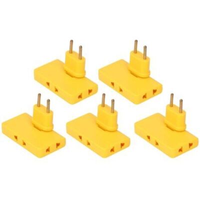 OEM 5pcs Convertisseur De Prise Ue Sans Fil 180 Degrés Extension 1 À 3 Adaptateur De Prise Ue 110-250v Jaune-crezuo - Publicité OEM 5pcs Convertisseur De Prise Ue Sans Fil 180 Degrés Extension 1 À 3 Adaptateur De Prise Ue 110-250v Jaune-crezuo - Publicité