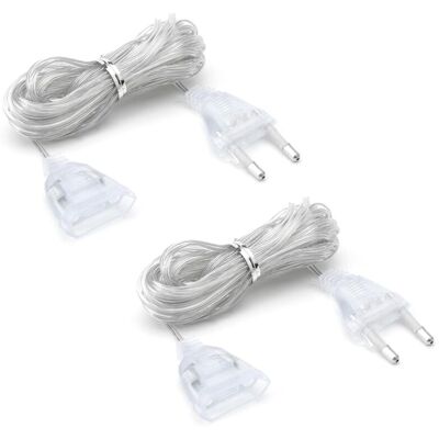 OEM Rallonge Électrique Transparente Plate 5 M – Lot De 2, Câble Plat 220 V Avec Fiche Euro, Idéale Pour Lanternes Led Et Usage Extérieur - Publicité OEM Rallonge Électrique Transparente Plate 5 M – Lot De 2, Câble Plat 220 V Avec Fiche Euro, Idéale Pour Lanternes Led Et Usage Extérieur - Publicité