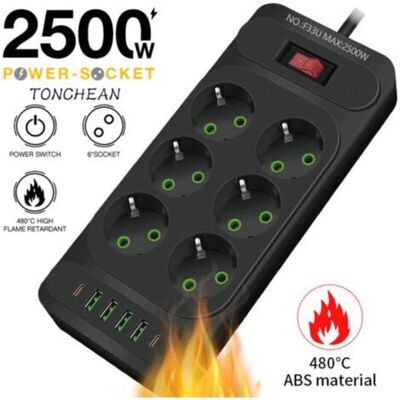 OEM Multiprise Murale 6 Prises Et 4 Usb Avec 2 Usb C, Electrique 12 En 1, Multiprise Secteur Pour La Maison Le Bureau Noir-crezuo - Publicité OEM Multiprise Murale 6 Prises Et 4 Usb Avec 2 Usb C, Electrique 12 En 1, Multiprise Secteur Pour La Maison Le Bureau Noir-crezuo - Publicité