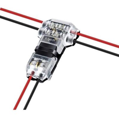 OEM Connecteur Électrique 2 Broches 3 Voies En T, Bornier Compact Universel Pour Câbles Basse Tension 18-22 Awg, Raccord Rapide Sans Soudure - Publicité OEM Connecteur Électrique 2 Broches 3 Voies En T, Bornier Compact Universel Pour Câbles Basse Tension 18-22 Awg, Raccord Rapide Sans Soudure - Publicité