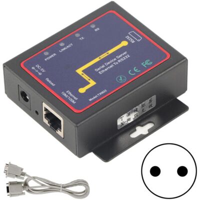 ABYSSE Convertisseur Ethernet Rj45 Vers Rs232 À 1 Port, Rj45 Vers Rs232, Module Enfichable De Serveur Série Unique, Convertisseur Rs-232/485/422 Vers Tcp/ip(prise Ue) - Publicité ABYSSE Convertisseur Ethernet Rj45 Vers Rs232 À 1 Port, Rj45 Vers Rs232, Module Enfichable De Serveur Série Unique, Convertisseur Rs-232/485/422 Vers Tcp/ip(prise Ue) - Publicité