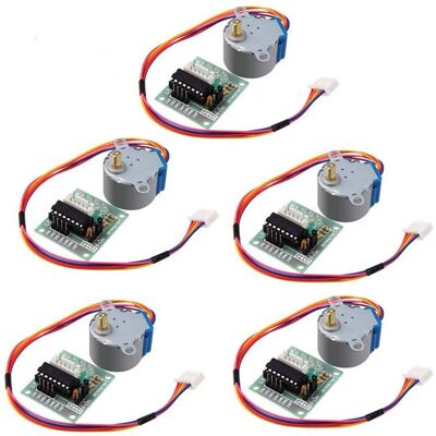 OEM Convient Pour 5 Moteurs Pas À Pas Uln2003 5v 28byj-48 + Carte De Commande Uln2003, Convient Pour Les Kits De Modules De Test De Commande Diy. Publicité OEM Convient Pour 5 Moteurs Pas À Pas Uln2003 5v 28byj-48 + Carte De Commande Uln2003, Convient Pour Les Kits De Modules De Test De Commande Diy. Publicité