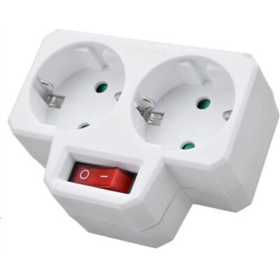 OEM Biplite 16a Avec Interrupteur Blanc - Blanc - Publicité OEM Biplite 16a Avec Interrupteur Blanc - Blanc - Publicité