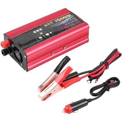 MOXIE Sjlerst Dc 12v / 24v À 220v Ac 1500w Onduleur De Voiture,adaptateur De Chargeur Usb À Onde Sinusoïdale Modifiée Convertisseur De Tension - Publicité MOXIE Sjlerst Dc 12v / 24v À 220v Ac 1500w Onduleur De Voiture,adaptateur De Chargeur Usb À Onde Sinusoïdale Modifiée Convertisseur De Tension - Publicité