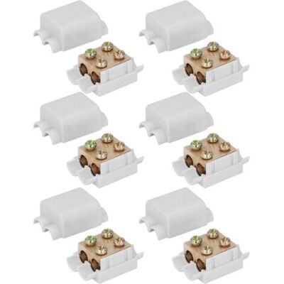 OEM Royaluxe-6pcs T Type Connecteur Séparateur De Fil Haute Puissance 3 Voies Prise Ligne Boîte De Jonction Pour Fil Électrique De 2,5 À 16 Mm² 1000v 100a Zk‑1216 - Publicité OEM Royaluxe-6pcs T Type Connecteur Séparateur De Fil Haute Puissance 3 Voies Prise Ligne Boîte De Jonction Pour Fil Électrique De 2,5 À 16 Mm² 1000v 100a Zk‑1216 - Publicité