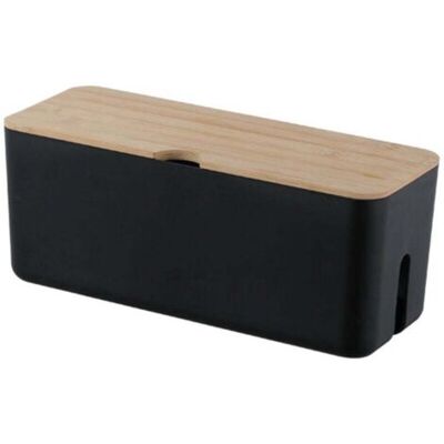 ABYSSE Cable Box Range Cable Rangement(noir), Boîte Pour Câbles, Boîte Cache-câble Pour Garder Les Câbles Bien Rangés,boite Rangement Pour Cables Chargeurs Et Multiprises,pieds En Caoutchouc - Publicité ABYSSE Cable Box Range Cable Rangement(noir), Boîte Pour Câbles, Boîte Cache-câble Pour Garder Les Câbles Bien Rangés,boite Rangement Pour Cables Chargeurs Et Multiprises,pieds En Caoutchouc - Publicité