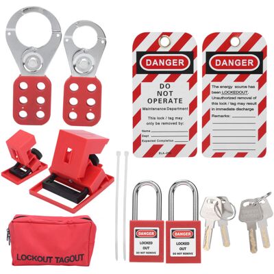 OEM Jeffergarden Kit De Verrouillage De Disjoncteur Électrique, Cadenas Sûr Et Facile À Utiliser, Kit De Consignation Et D'Étiquetage Pour L'Industrie-dou - Publicité OEM Jeffergarden Kit De Verrouillage De Disjoncteur Électrique, Cadenas Sûr Et Facile À Utiliser, Kit De Consignation Et D'Étiquetage Pour L'Industrie-dou - Publicité