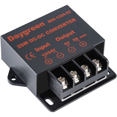 OEM Convertisseur Descendant Dc 12v/24v - Régulateur De Tension 12v Convertisseur Buck Transformateur D'Alimentation, 12v/24v À 5v 5a - Publicité OEM Convertisseur Descendant Dc 12v/24v - Régulateur De Tension 12v Convertisseur Buck Transformateur D'Alimentation, 12v/24v À 5v 5a - Publicité