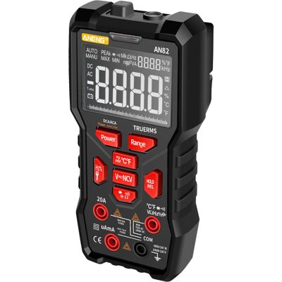 OEM Multimètre Numérique An82 9999 Counts Trms Ncv Écran Va Courant Ac/dc Tension Température - Publicité OEM Multimètre Numérique An82 9999 Counts Trms Ncv Écran Va Courant Ac/dc Tension Température - Publicité