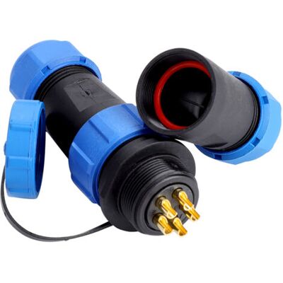 ABYSSE Connecteur De Câble En Ligne Sp21 Ip68 5 Broches Étanche En Plastique Pour Aviation (5 Broches) - Publicité ABYSSE Connecteur De Câble En Ligne Sp21 Ip68 5 Broches Étanche En Plastique Pour Aviation (5 Broches) - Publicité