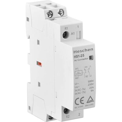 SANS MARQUE Contacteur Ca Domestique, Hs1-25, Ie 25a, 2 Pôles, 1no 1nc, Ca 12v Tension De La Bobine, 35mm Montage Sur Rail Din - Publicité SANS MARQUE Contacteur Ca Domestique, Hs1-25, Ie 25a, 2 Pôles, 1no 1nc, Ca 12v Tension De La Bobine, 35mm Montage Sur Rail Din - Publicité
