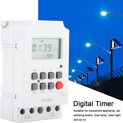 MCKENSA Minuterie Programmable Numérique Électrique Durable 110 V - Publicité MCKENSA Minuterie Programmable Numérique Électrique Durable 110 V - Publicité