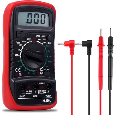 Vision Multimètre Numérique Portable, Testeur Électrique Avec Écran Lcd Et Rétroéclairage Bleu,mesure La Tension Ca/cc, Ohmmètre, Courant Cc, Résistance, Continuité, Diode - Publicité Vision Multimètre Numérique Portable, Testeur Électrique Avec Écran Lcd Et Rétroéclairage Bleu,mesure La Tension Ca/cc, Ohmmètre, Courant Cc, Résistance, Continuité, Diode - Publicité