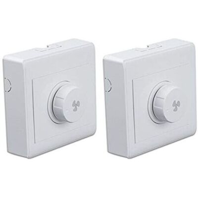 ABYSSE Lot De 2réglage Du Ventilateur De Plafond Régulateur De Vitesse En Continu Interrupteur Mural 220v 10a Pour Gradateur 300w - Publicité ABYSSE Lot De 2réglage Du Ventilateur De Plafond Régulateur De Vitesse En Continu Interrupteur Mural 220v 10a Pour Gradateur 300w - Publicité