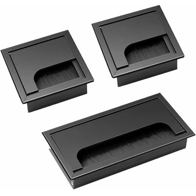 Scotch Câble Passe Couvercle 3 Pièces Carrée Noir Passe Câbles Encastrables Bureau Cache Cable Bureau En Alliage D'Aluminium Sortie De Cable Passage De Cable 80 X 80 Mm 160 X 80 Mm - Publicité Scotch Câble Passe Couvercle 3 Pièces Carrée Noir Passe Câbles Encastrables Bureau Cache Cable Bureau En Alliage D'Aluminium Sortie De Cable Passage De Cable 80 X 80 Mm 160 X 80 Mm - Publicité