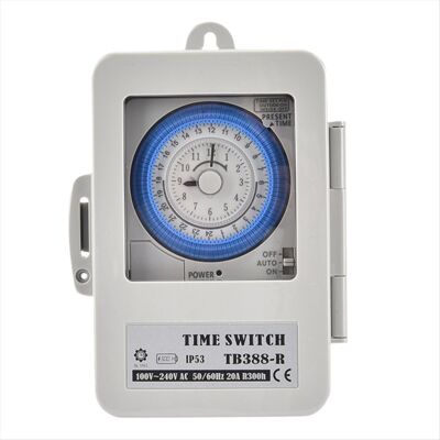 OEM Minuterie Mécanique Tb388r 24 Heures, Indice De Protection Ip53, Boîtier Électrique Programmable, Alimentation Ac100-240v, Intervalle De 15 Minutes. Publicité OEM Minuterie Mécanique Tb388r 24 Heures, Indice De Protection Ip53, Boîtier Électrique Programmable, Alimentation Ac100-240v, Intervalle De 15 Minutes. Publicité